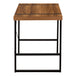 I 7655 Computer Desk - 48"L / Walnut / Black Metal - Furniture Depot