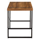 I 7655 Computer Desk - 48"L / Walnut / Black Metal - Furniture Depot