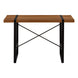 I 7655 Computer Desk - 48"L / Walnut / Black Metal - Furniture Depot