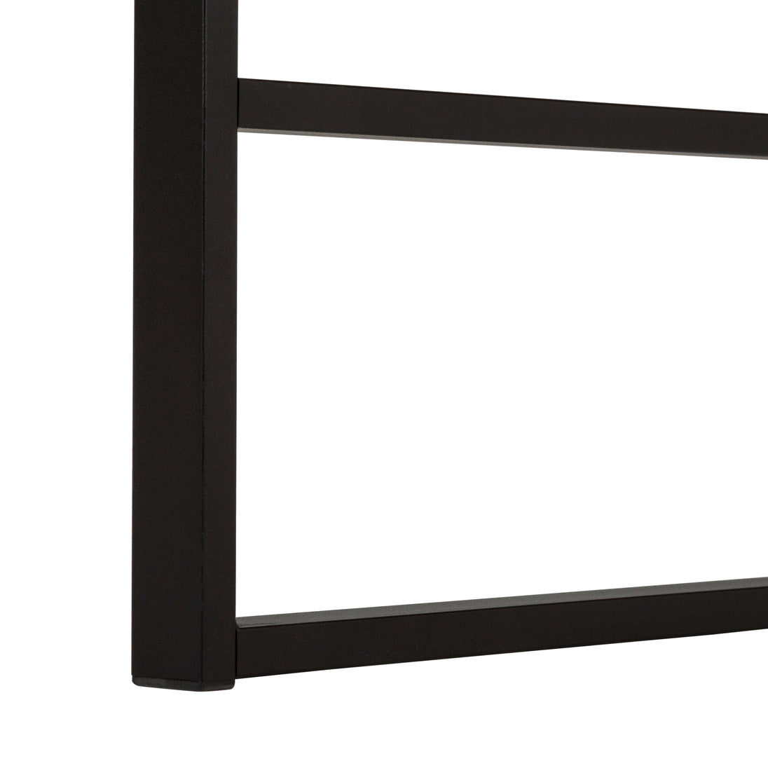 I 7655 Computer Desk - 48"L / Walnut / Black Metal - Furniture Depot