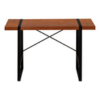 I 7656 Computer Desk - 48"L / Cherry / Black Metal - Furniture Depot