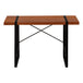 I 7656 Computer Desk - 48"L / Cherry / Black Metal - Furniture Depot