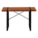 I 7656 Computer Desk - 48"L / Cherry / Black Metal - Furniture Depot