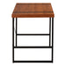 I 7656 Computer Desk - 48"L / Cherry / Black Metal - Furniture Depot