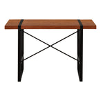 I 7656 Computer Desk - 48"L / Cherry / Black Metal - Furniture Depot
