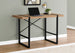 I 7657 Computer Desk - 48"L / Light Reclaimed Wood / Black Metal - Furniture Depot
