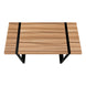 I 7657 Computer Desk - 48"L / Light Reclaimed Wood / Black Metal - Furniture Depot