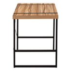 I 7657 Computer Desk - 48"L / Light Reclaimed Wood / Black Metal - Furniture Depot