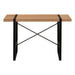 I 7657 Computer Desk - 48"L / Light Reclaimed Wood / Black Metal - Furniture Depot
