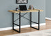 I 7658 Computer Desk - 48"L / Natural / Black Metal - Furniture Depot (7881148203256)