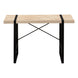 I 7658 Computer Desk - 48"L / Natural / Black Metal - Furniture Depot (7881148203256)