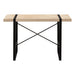 I 7658 Computer Desk - 48"L / Natural / Black Metal - Furniture Depot (7881148203256)