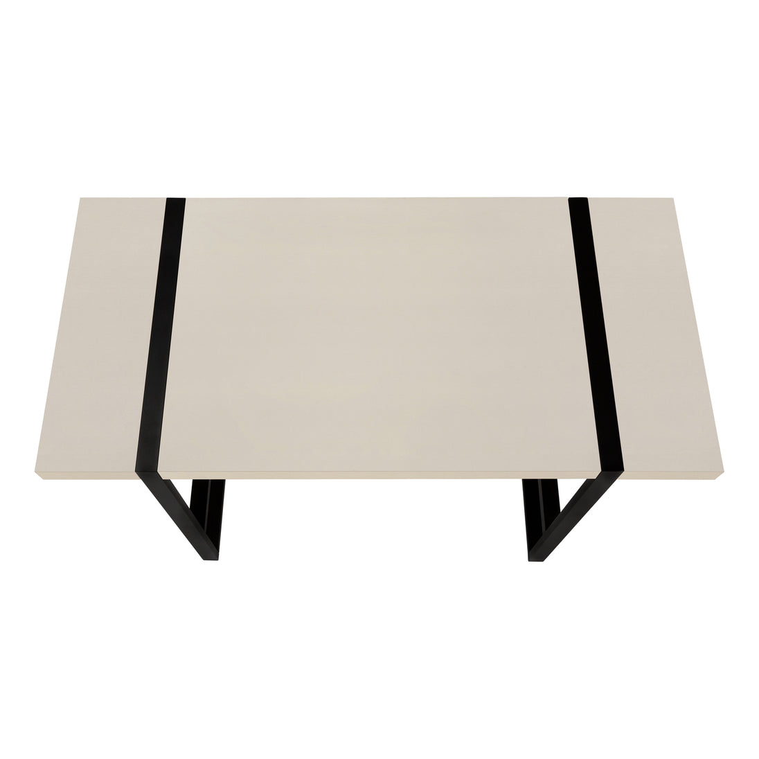I 7659 Computer Desk - 48"L / Modern Taupe / Black Metal - Furniture Depot (7881148367096)