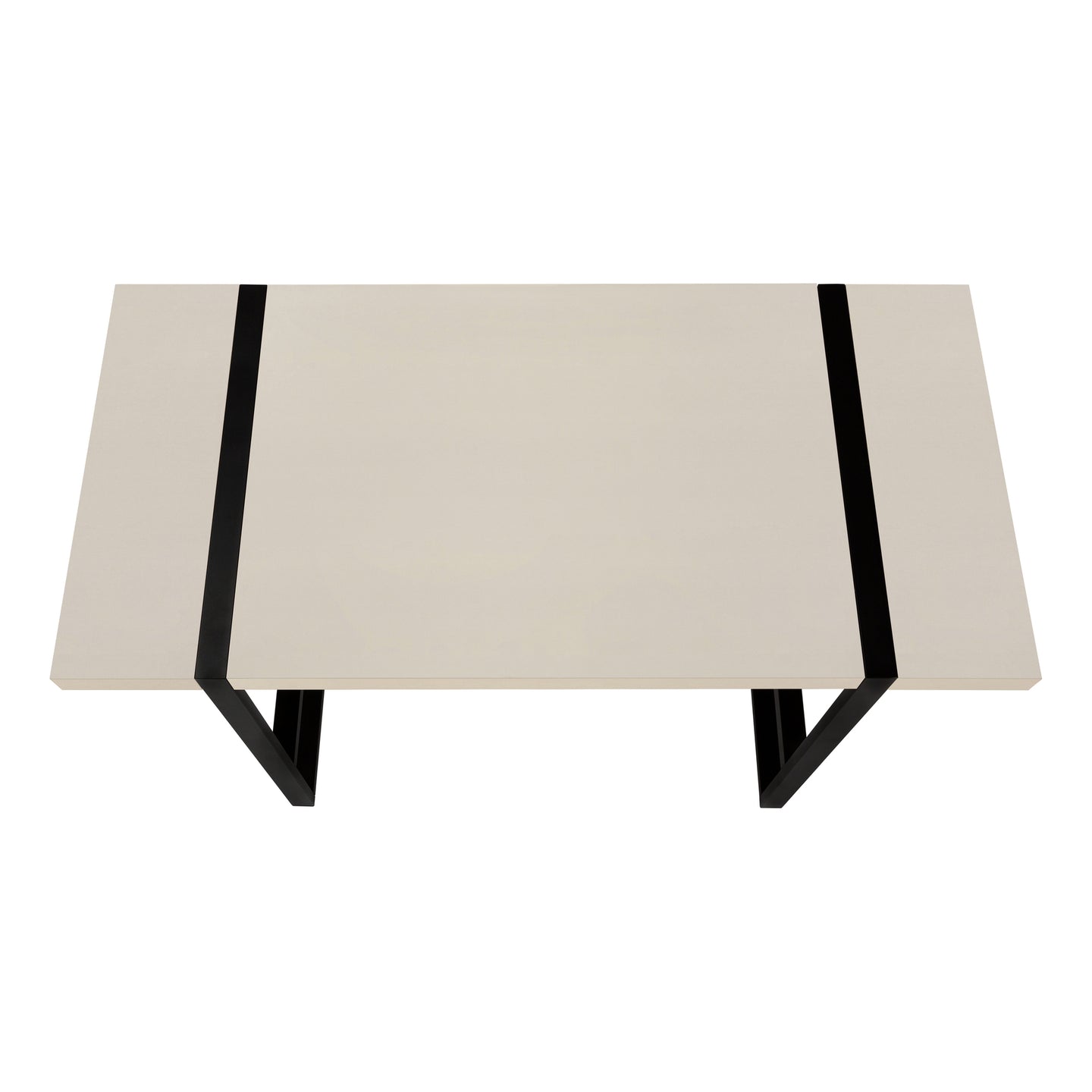 I 7659 Computer Desk - 48"L / Modern Taupe / Black Metal - Furniture Depot (7881148367096)