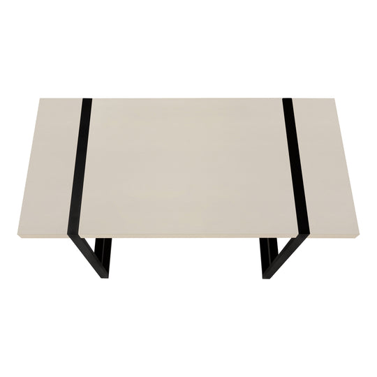 I 7659 Computer Desk - 48"L / Modern Taupe / Black Metal - Furniture Depot (7881148367096)
