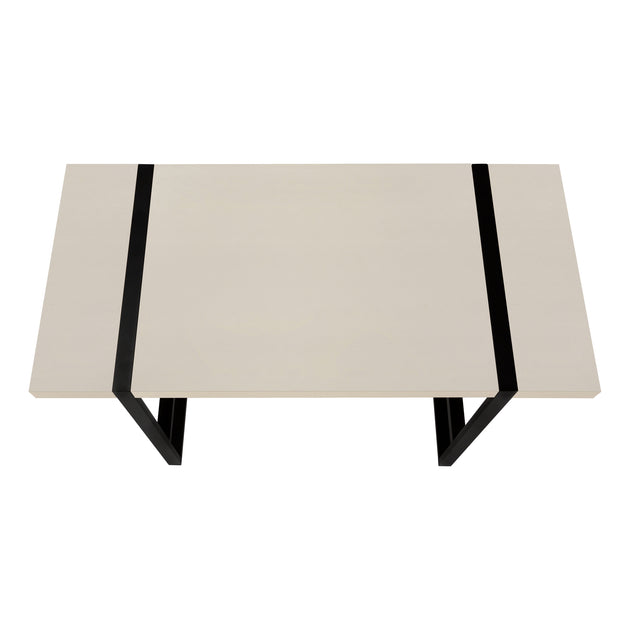 I 7659 Computer Desk - 48"L / Modern Taupe / Black Metal - Furniture Depot (7881148367096)