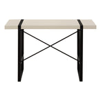 I 7659 Computer Desk - 48"L / Modern Taupe / Black Metal - Furniture Depot (7881148367096)
