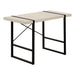 I 7659 Computer Desk - 48"L / Modern Taupe / Black Metal - Furniture Depot (7881148367096)