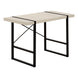 I 7659 Computer Desk - 48"L / Modern Taupe / Black Metal - Furniture Depot (7881148367096)