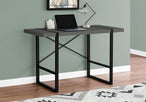 I 7660 Computer Desk - 48"L / Modern Grey / Black Metal - Furniture Depot (7881148498168)