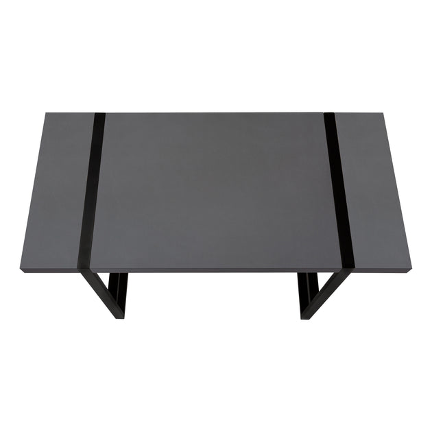 I 7660 Computer Desk - 48"L / Modern Grey / Black Metal - Furniture Depot (7881148498168)