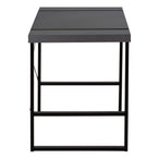 I 7660 Computer Desk - 48"L / Modern Grey / Black Metal - Furniture Depot (7881148498168)