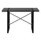 I 7660 Computer Desk - 48"L / Modern Grey / Black Metal - Furniture Depot (7881148498168)