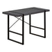 I 7660 Computer Desk - 48"L / Modern Grey / Black Metal - Furniture Depot (7881148498168)