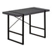 I 7660 Computer Desk - 48"L / Modern Grey / Black Metal - Furniture Depot (7881148498168)