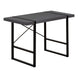I 7660 Computer Desk - 48"L / Modern Grey / Black Metal - Furniture Depot (7881148498168)