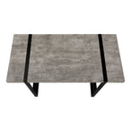 I 7661 Computer Desk - 48"L / Grey Concrete-Look / Black Metal - Furniture Depot