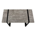 I 7661 Computer Desk - 48"L / Grey Concrete-Look / Black Metal - Furniture Depot