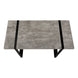 I 7661 Computer Desk - 48"L / Grey Concrete-Look / Black Metal - Furniture Depot