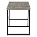 I 7661 Computer Desk - 48"L / Grey Concrete-Look / Black Metal - Furniture Depot