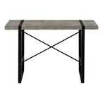 I 7661 Computer Desk - 48"L / Grey Concrete-Look / Black Metal - Furniture Depot