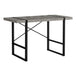 I 7661 Computer Desk - 48"L / Grey Concrete-Look / Black Metal - Furniture Depot