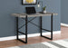 I 7661 Computer Desk - 48"L / Grey Concrete-Look / Black Metal - Furniture Depot