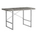 I 7662 Computer Desk - 48"L / Grey Concrete-Look / Silver Metal - Furniture Depot