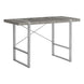 I 7662 Computer Desk - 48"L / Grey Concrete-Look / Silver Metal - Furniture Depot