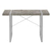 I 7662 Computer Desk - 48"L / Grey Concrete-Look / Silver Metal - Furniture Depot