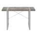 I 7662 Computer Desk - 48"L / Grey Concrete-Look / Silver Metal - Furniture Depot