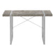 I 7662 Computer Desk - 48"L / Grey Concrete-Look / Silver Metal - Furniture Depot