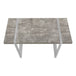 I 7662 Computer Desk - 48"L / Grey Concrete-Look / Silver Metal - Furniture Depot