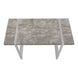 I 7662 Computer Desk - 48"L / Grey Concrete-Look / Silver Metal - Furniture Depot