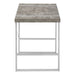 I 7662 Computer Desk - 48"L / Grey Concrete-Look / Silver Metal - Furniture Depot