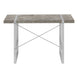 I 7662 Computer Desk - 48"L / Grey Concrete-Look / Silver Metal - Furniture Depot