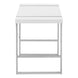 I 7663 Computer Desk - 48"L / White / Silver Metal - Furniture Depot