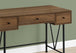 I 7670 Computer Desk - 48"L / Walnut / Black Metal - Furniture Depot (7881149055224)
