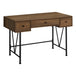I 7670 Computer Desk - 48"L / Walnut / Black Metal - Furniture Depot (7881149055224)