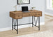I 7672 Computer Desk - 48"L / Light Reclaimed Wood / Black Metal - Furniture Depot